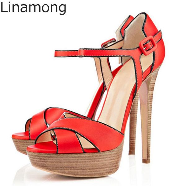 wooden platform bordure strappy across sandals peep toe woman super cover high heels summer buckle street sandalia shoes, Black
wooden platform bordure strappy across sandals peep toe woman super cover high heels summer buckle street sandalia shoes, Black