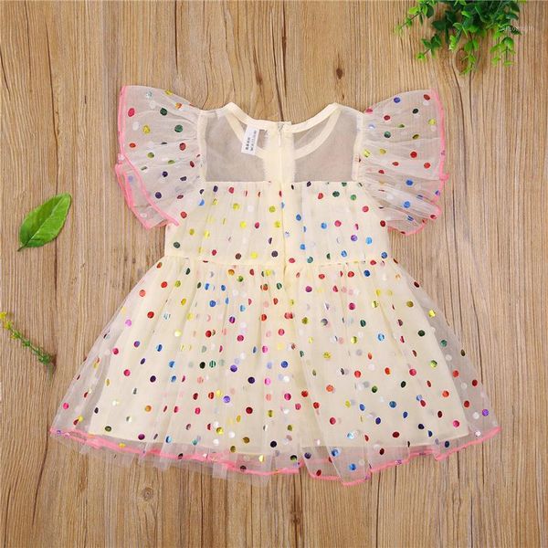 girl's dresses baby girls summer short-sleeved mesh dress kids colorful polka dot pattern printing ruffle decoration, Red;yellow
girl's dresses baby girls summer short-sleeved mesh dress kids colorful polka dot pattern printing ruffle decoration, Red;yellow
