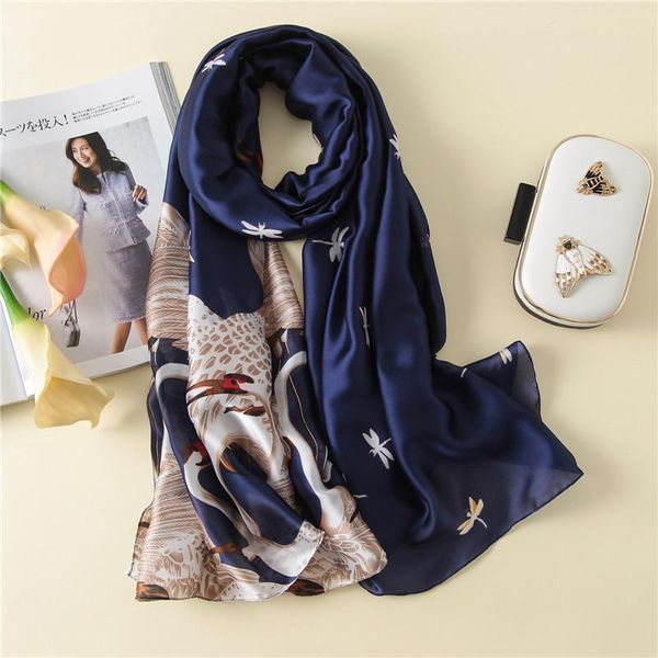 scarves 2021 summer women print silk scarf 180x90cm shawl and wraps female foulard echarpe designer bandana beach hijab, Blue;gray
scarves 2021 summer women print silk scarf 180x90cm shawl and wraps female foulard echarpe designer bandana beach hijab, Blue;gray