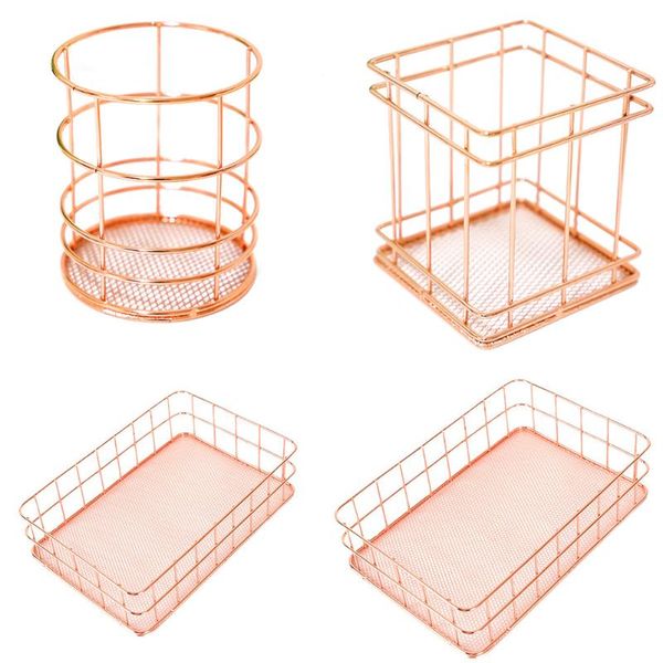 rose gold iron art nordic makeup organizer basket eyeliner brush set storage cup dressing table cosmetic box boxes & bins
rose gold iron art nordic makeup organizer basket eyeliner brush set storage cup dressing table cosmetic box boxes & bins