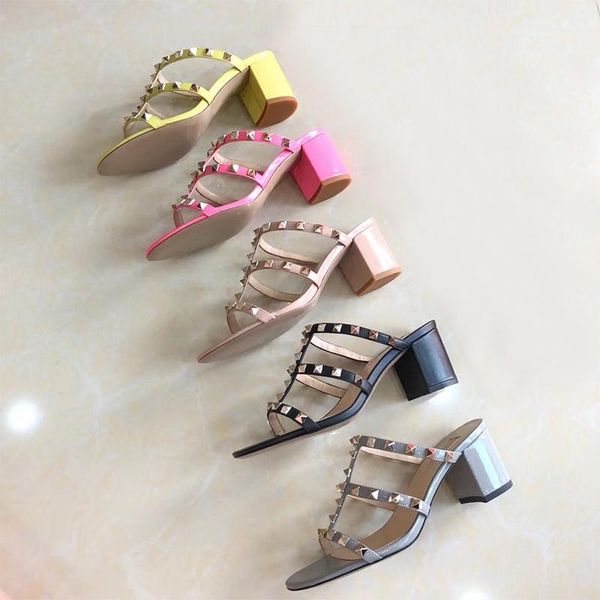 summer fashion rivet high-heeled sandals thick heel roman leather all-match open-toed and slippers women, Black
summer fashion rivet high-heeled sandals thick heel roman leather all-match open-toed and slippers women, Black