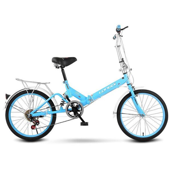20 inch color single speed or variable speed absorption folding bicycle for men and women easy to fold blue
20 inch color single speed or variable speed absorption folding bicycle for men and women easy to fold blue