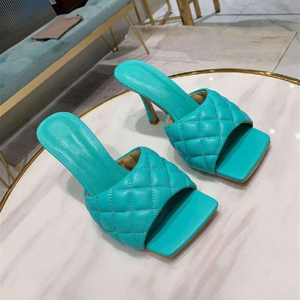 women slippers outdoor candy color check design high heel flat mixed genuine leather designer, Black
women slippers outdoor candy color check design high heel flat mixed genuine leather designer, Black