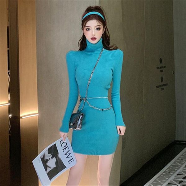 real s 2021 fashion design ladies temperament slim all-match tight-fitting high-neck long-sleeved knitted dress casual dresses, Black;gray
real s 2021 fashion design ladies temperament slim all-match tight-fitting high-neck long-sleeved knitted dress casual dresses, Black;gray
