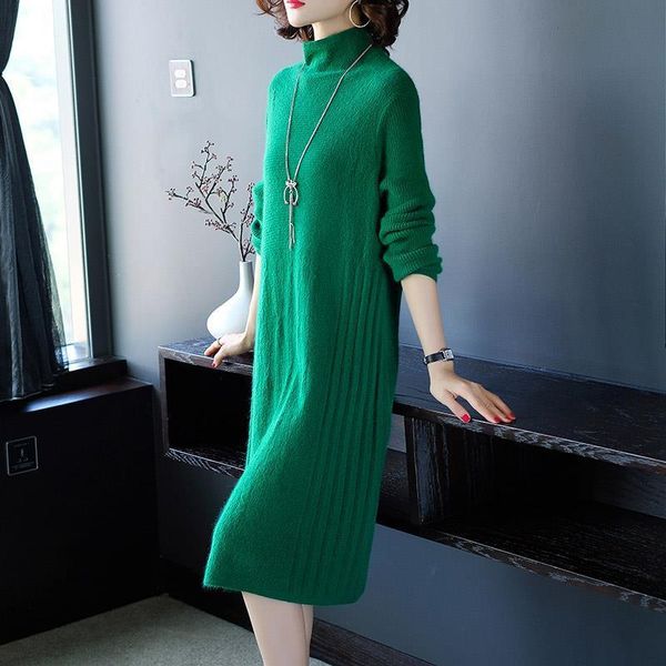 casual dresses women autumn knitted knee-length female turtleneck solid long sleeve sweater dress ladies a-line elegant p125, Black;gray
casual dresses women autumn knitted knee-length female turtleneck solid long sleeve sweater dress ladies a-line elegant p125, Black;gray