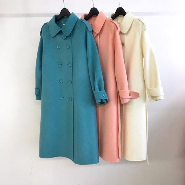 women's wool & blends korean east gate double breasted faced cashmere woolen overcoat in autumn and winter 2021, Black
women's wool & blends korean east gate double breasted faced cashmere woolen overcoat in autumn and winter 2021, Black