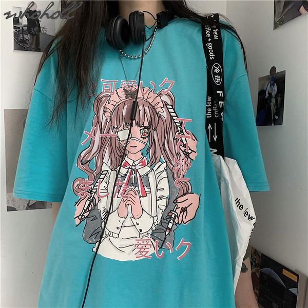 women's t-shirt short-sleeved 2021 summer ins korean style gothic punk cartoon printed loose casual t-shirts couples clothing, White
women's t-shirt short-sleeved 2021 summer ins korean style gothic punk cartoon printed loose casual t-shirts couples clothing, White
