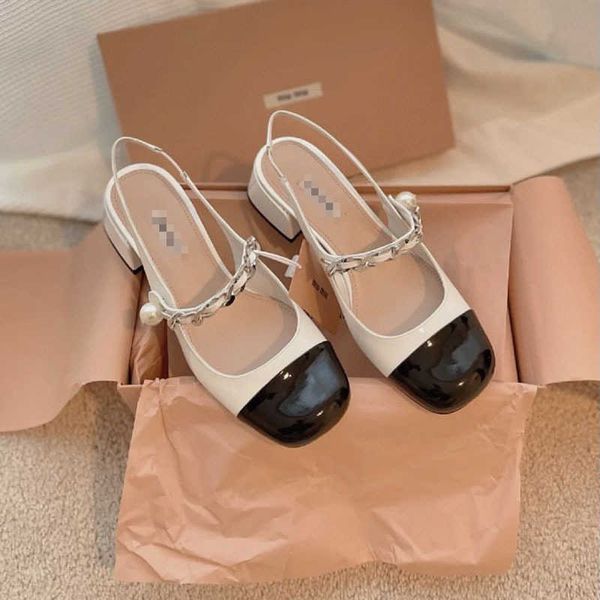 factory ~m family net red new large square head chain pearl mary jane thick heel leather single shoes women's sandals zlh, Black
factory ~m family net red new large square head chain pearl mary jane thick heel leather single shoes women's sandals zlh, Black