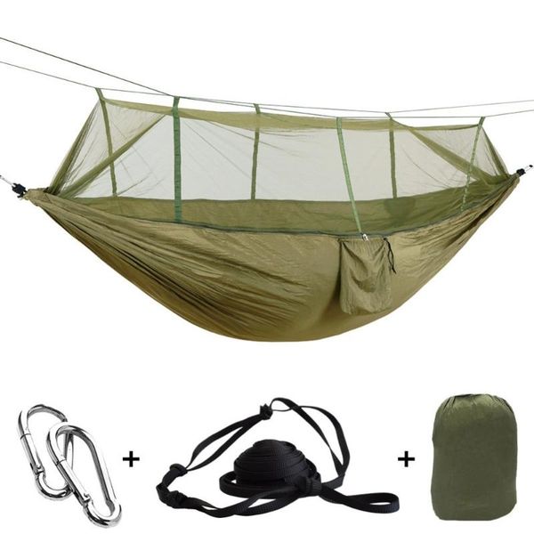 portable outdoor army green net anti-mosquito hammock parachute swing sleeping bag 2 persons tent bags
portable outdoor army green net anti-mosquito hammock parachute swing sleeping bag 2 persons tent bags