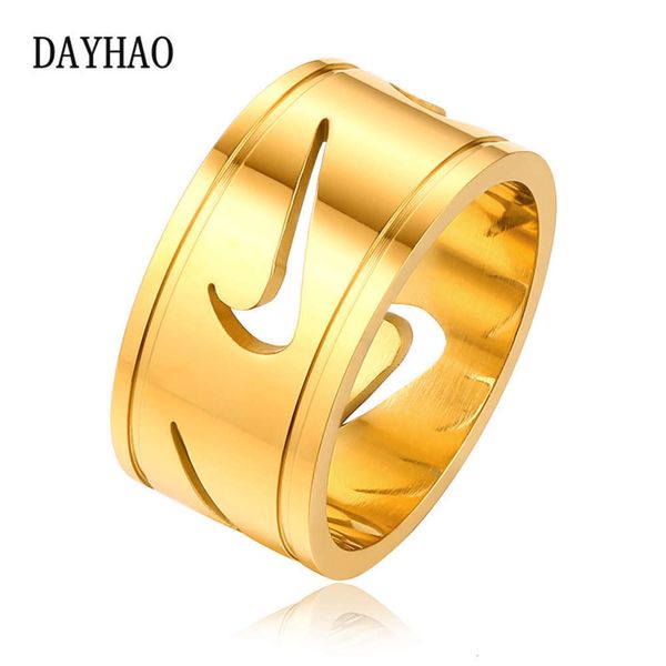 dayhao new titanium steel hollow hook personality trend ring hip hop style jewelry, Black
dayhao new titanium steel hollow hook personality trend ring hip hop style jewelry, Black