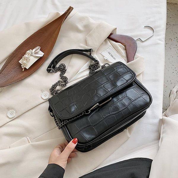 evening bags stone pattern pu leather shoulder bag 2021 women's designer chain fashion one texture messenger travel
evening bags stone pattern pu leather shoulder bag 2021 women's designer chain fashion one texture messenger travel