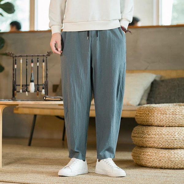 men's pants asual chinese style mens cotton and linen thin lantern harem male loose jogger fitness bondage foot trousers, Black
men's pants asual chinese style mens cotton and linen thin lantern harem male loose jogger fitness bondage foot trousers, Black
