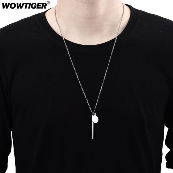 pendant necklaces wowtiger stainless steel men`s necklace couple fashion street hip hop geometric metal for women jewelry gifts, Silver
pendant necklaces wowtiger stainless steel men`s necklace couple fashion street hip hop geometric metal for women jewelry gifts, Silver