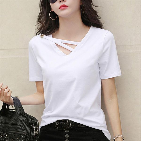 women's blouses & shirts 2021 summer short sleeve women white t-shirt v-neck loose korean black casual compassionate trend t shirt
women's blouses & shirts 2021 summer short sleeve women white t-shirt v-neck loose korean black casual compassionate trend t shirt