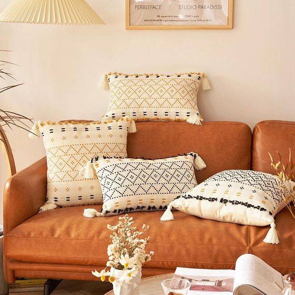 cushion/decorative pillow tassel woven cushion cover lattice hug pillowcase 45x45cm/30x50cm simple and fashionable home decoration for livin
cushion/decorative pillow tassel woven cushion cover lattice hug pillowcase 45x45cm/30x50cm simple and fashionable home decoration for livin