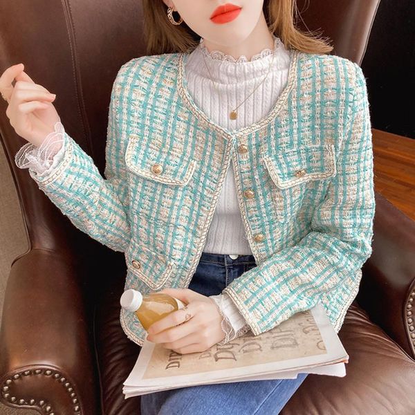 women's jackets french tweed jacket elegant small fragrance coat autumn ladies short paragraph all-match streetwear outerwear top, Black;brown
women's jackets french tweed jacket elegant small fragrance coat autumn ladies short paragraph all-match streetwear outerwear top, Black;brown