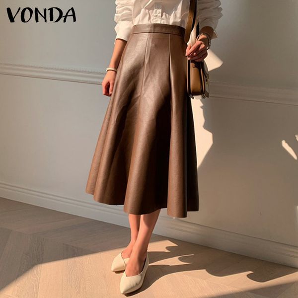 skirt elegant pu leather 2021 vonda office ladies women party pencil skirt high waist hip long skirts plus size, Black
skirt elegant pu leather 2021 vonda office ladies women party pencil skirt high waist hip long skirts plus size, Black