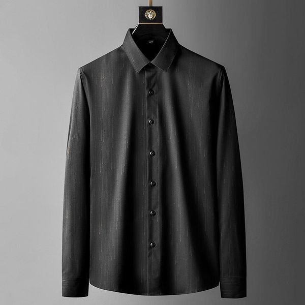 men's casual shirts spring light luxury business shirt long sleeve meteor pattern fashion slim high-end, White;black
men's casual shirts spring light luxury business shirt long sleeve meteor pattern fashion slim high-end, White;black