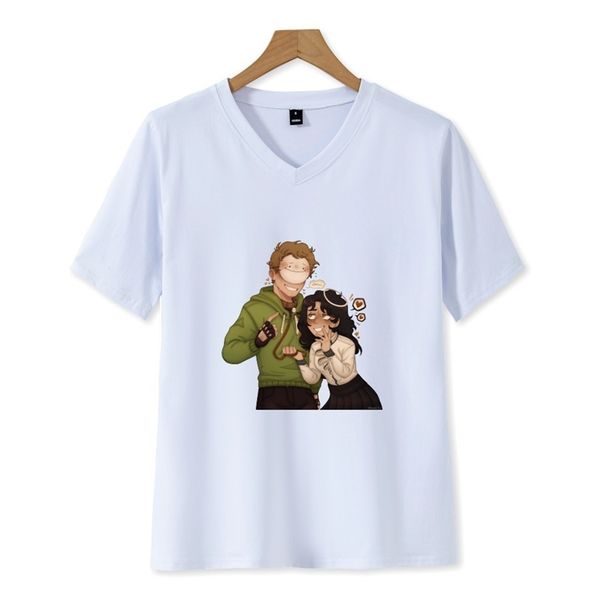 2021 new dreamwastaken series cartoon printing fashion women's v-neck couple short sleeve t-shirt, White;black
2021 new dreamwastaken series cartoon printing fashion women's v-neck couple short sleeve t-shirt, White;black