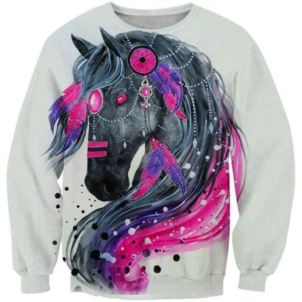 men's hoodies & sweatshirts cloocl est animal print men colorful horse 3d clothing casual streetwear harajuku pullovers, Black
men's hoodies & sweatshirts cloocl est animal print men colorful horse 3d clothing casual streetwear harajuku pullovers, Black