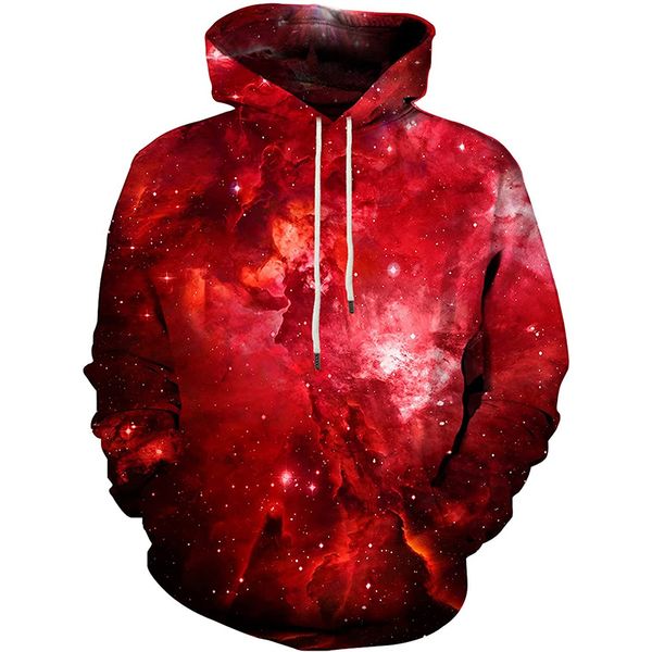 red starry sky 3d printing hoodie visual impact party punk goth round neck sweater hoodie, Black
red starry sky 3d printing hoodie visual impact party punk goth round neck sweater hoodie, Black