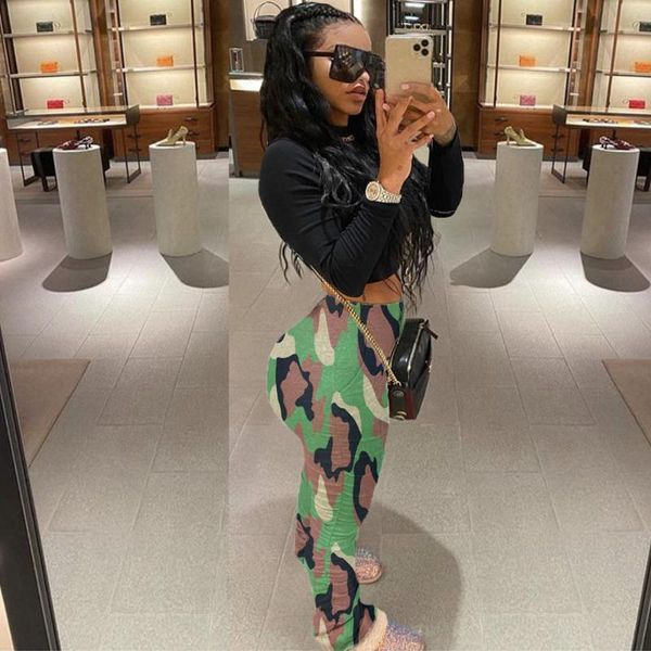 women's pants & capris camouflage print stacked sweatpants women summer skinny casual pencil joggers high waist female clothes ruffles, Black;white
women's pants & capris camouflage print stacked sweatpants women summer skinny casual pencil joggers high waist female clothes ruffles, Black;white
