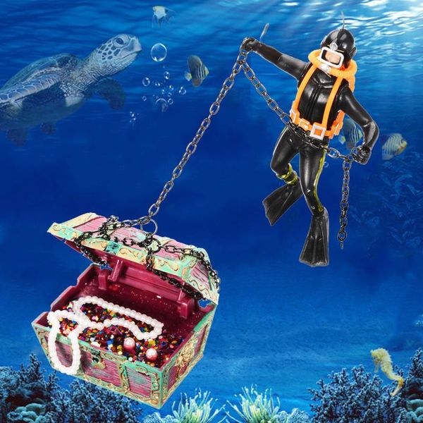 decorations air action diver treasure chest ornament underwater landscape figure ornaments for aquarium fish tank decoration
decorations air action diver treasure chest ornament underwater landscape figure ornaments for aquarium fish tank decoration