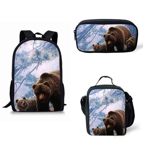 school bags 2021 3pcs set grizzly bear print bag kids boy backpack insulated pencil gray pattern
school bags 2021 3pcs set grizzly bear print bag kids boy backpack insulated pencil gray pattern