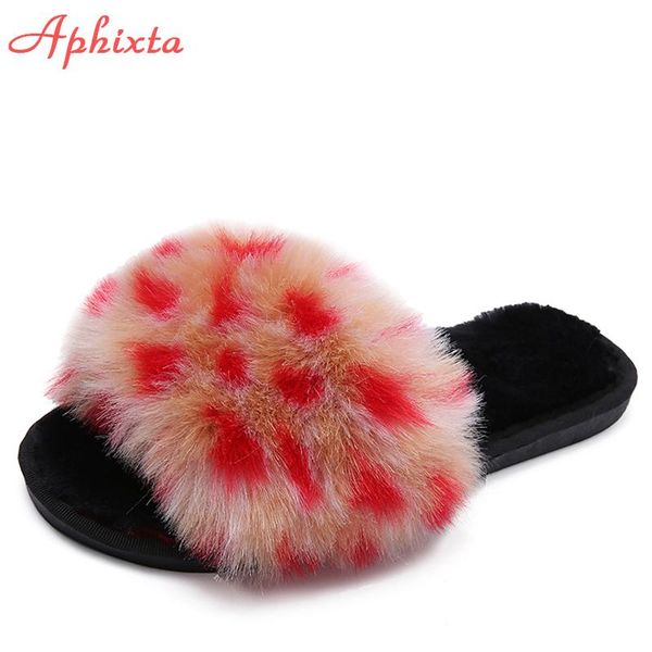slippers aphixta 2021 winter home cotton shoes women faux fur soft warm indoor colorful slipper flip flops mules female big size 42 43, Black
slippers aphixta 2021 winter home cotton shoes women faux fur soft warm indoor colorful slipper flip flops mules female big size 42 43, Black