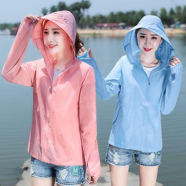 women's jackets 2021 women spring summer thin sun protection jacket female hooded casual zipper long sleeve lady vintage slim i495, Black;brown
women's jackets 2021 women spring summer thin sun protection jacket female hooded casual zipper long sleeve lady vintage slim i495, Black;brown