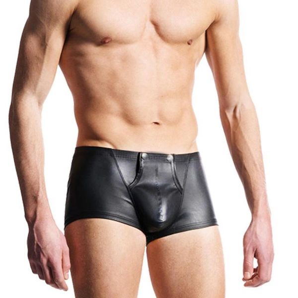 underpants breathable boxers open bulge pouch men's underwear faux leather shorts underpant panties interior hombre, Black;white
underpants breathable boxers open bulge pouch men's underwear faux leather shorts underpant panties interior hombre, Black;white