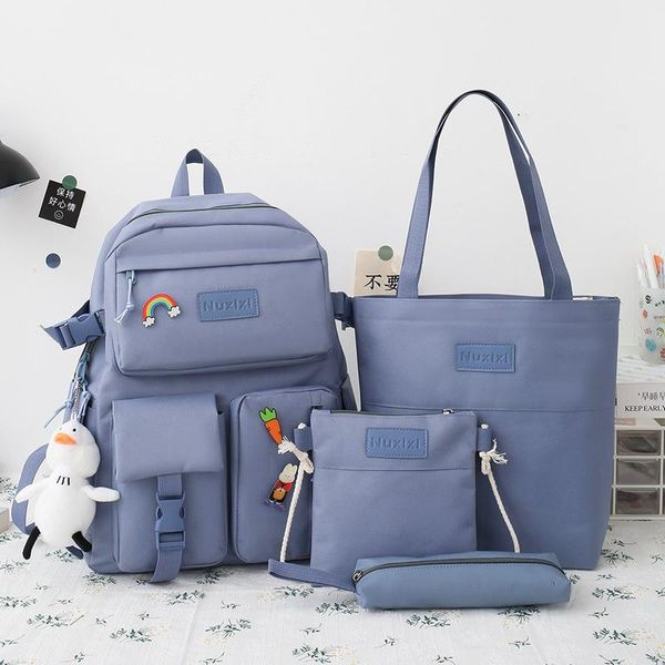 4pcs school bag japan korea style backpacks canvas rucksack teenager girls travel mochila shoulder bags students clutches
4pcs school bag japan korea style backpacks canvas rucksack teenager girls travel mochila shoulder bags students clutches