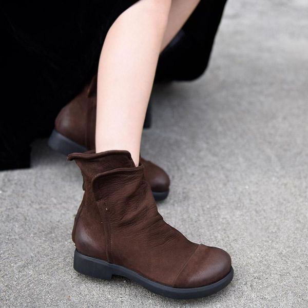artmu original women boots genuine leather soft soles shoes handmade fur warm fashion short ankle platform, Black
artmu original women boots genuine leather soft soles shoes handmade fur warm fashion short ankle platform, Black