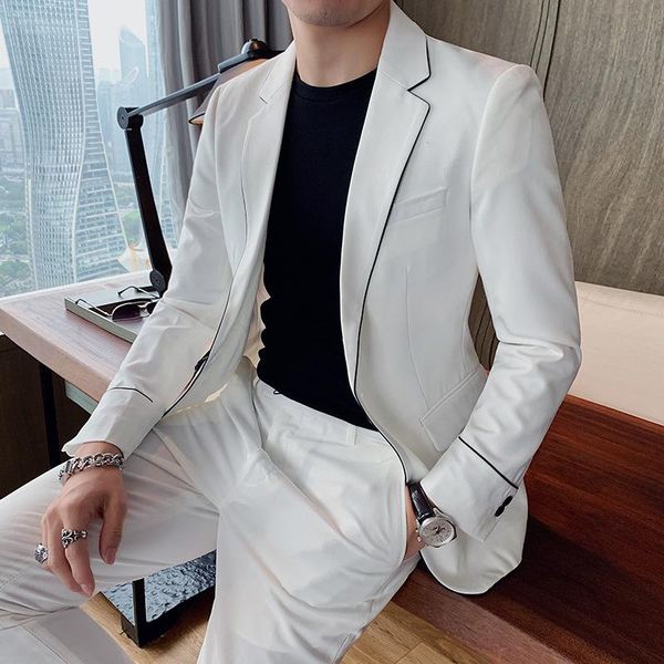british style boys' suit bridegroom's dress two-piece spring youth men's suits & blazers, White;black
british style boys' suit bridegroom's dress two-piece spring youth men's suits & blazers, White;black