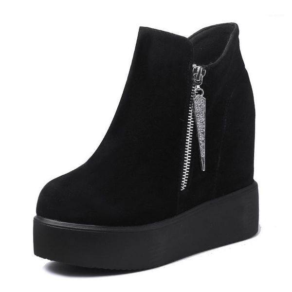 boots slope with thick bottom increase british style short 2021 spring and autumn single high heel women winter, Black
boots slope with thick bottom increase british style short 2021 spring and autumn single high heel women winter, Black