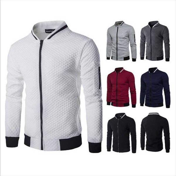 men's jackets baseball jacket men long sleeve zipper crewneck sweatshirt hoodless college harajuku style outwear coat casual clothing, Black;brown
men's jackets baseball jacket men long sleeve zipper crewneck sweatshirt hoodless college harajuku style outwear coat casual clothing, Black;brown