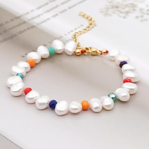 charm bracelets handmade natural baroque bead freshwater pearls adjustable bracelet for women, Golden;silver
charm bracelets handmade natural baroque bead freshwater pearls adjustable bracelet for women, Golden;silver