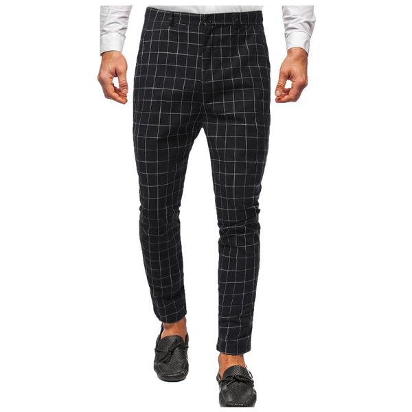 men's pants plaid printed fashion buttoned casual pocket trousers men loose jogger long, Black
men's pants plaid printed fashion buttoned casual pocket trousers men loose jogger long, Black