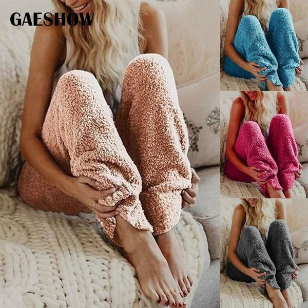 women's pants & capris gaeshow 2021 plush women casual solid color tracksuit home living long fleece soft warm trousers female homewear, Black;white
women's pants & capris gaeshow 2021 plush women casual solid color tracksuit home living long fleece soft warm trousers female homewear, Black;white