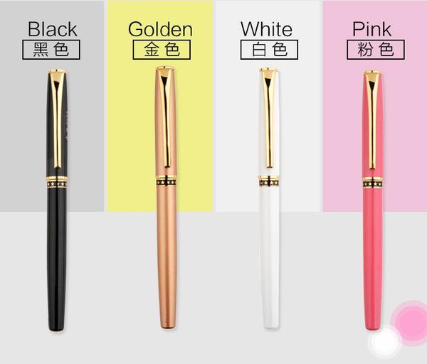 arrival luxury black / white gold pink fountain pens with f nib stationery school office supplies writing ink
arrival luxury black / white gold pink fountain pens with f nib stationery school office supplies writing ink