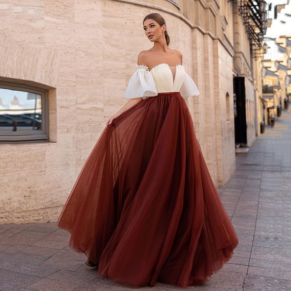 elegant satin and tulle evening dress v-neck puffy sleeves pleats lace up corset prom formal gown arabic dubai celebrity wear robe de soiree, Black;red
elegant satin and tulle evening dress v-neck puffy sleeves pleats lace up corset prom formal gown arabic dubai celebrity wear robe de soiree, Black;red
