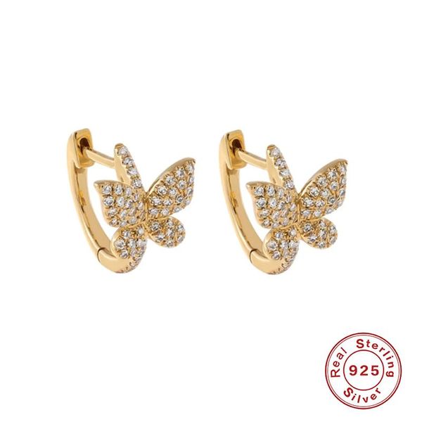 hoop & huggie romad 925 sterling silver crystal butterfly earrings for women half circle zircon pave small huggies 10mm pendientes jewel, Golden;silver
hoop & huggie romad 925 sterling silver crystal butterfly earrings for women half circle zircon pave small huggies 10mm pendientes jewel, Golden;silver