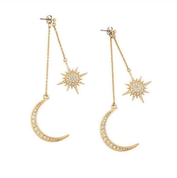 stars pendant studs earrings for women chunky crystal moon crescent tassel post stud, Golden;silver
stars pendant studs earrings for women chunky crystal moon crescent tassel post stud, Golden;silver