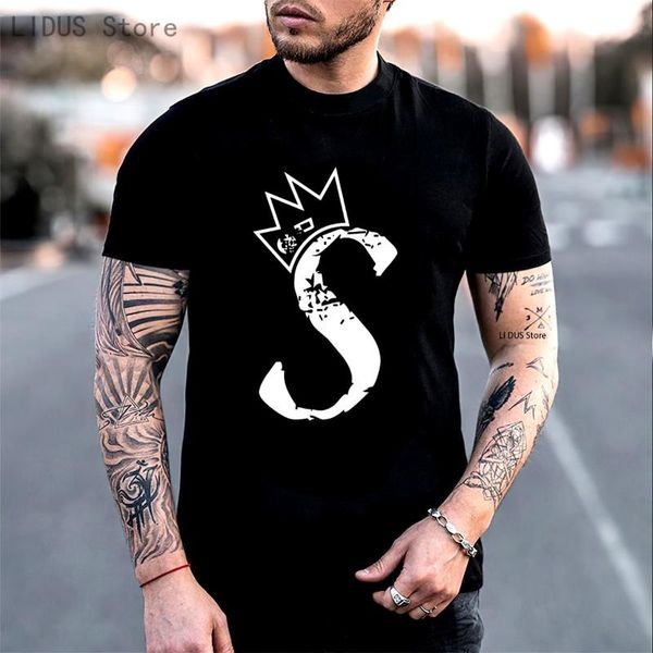 men's t-shirts riverdale jughead jones t shirt crown t-shirt 's' brand fashion tee, White;black
