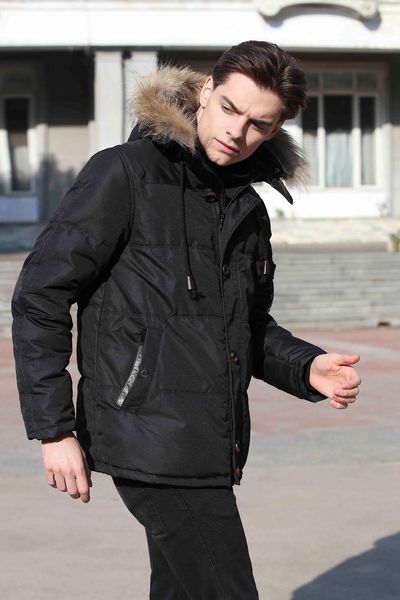 downs winter hooded mid-length men's down black cotton clothes japanese and korean casual thick coat jacket
downs winter hooded mid-length men's down black cotton clothes japanese and korean casual thick coat jacket