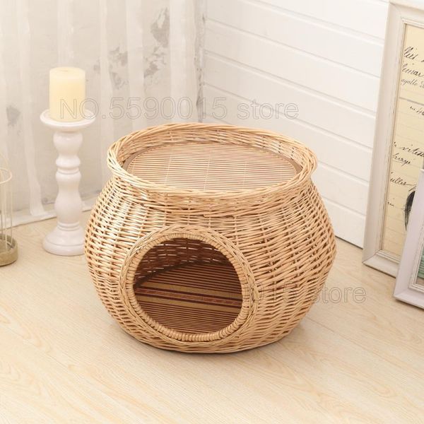 kennels & pens manual rattan cat house natural wicker weaving nest accessories durable green with thick mat for big pet
kennels & pens manual rattan cat house natural wicker weaving nest accessories durable green with thick mat for big pet