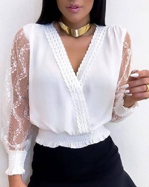 women's blouses & shirts summer casual v neck lace blouse women strappy embellished long-sleeved shirt office nightclub party white
women's blouses & shirts summer casual v neck lace blouse women strappy embellished long-sleeved shirt office nightclub party white