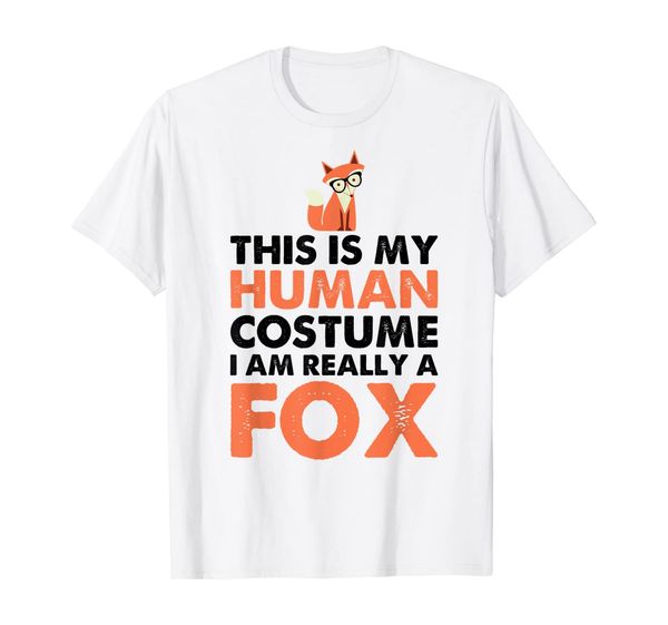 this is my human costume i'm really a fox t-shirt, White;black
this is my human costume i'm really a fox t-shirt, White;black