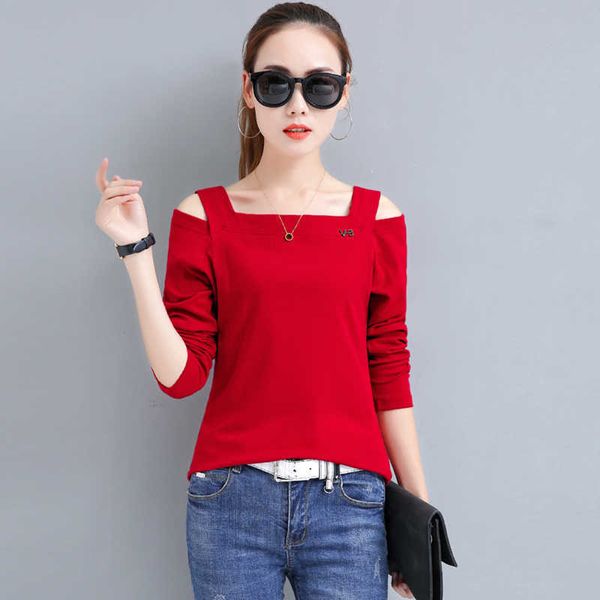 women spring off shoulder t-shirt women t shirt slash neck cotton t-shirt striped short sleeve tee shirt femme 210604, White
women spring off shoulder t-shirt women t shirt slash neck cotton t-shirt striped short sleeve tee shirt femme 210604, White