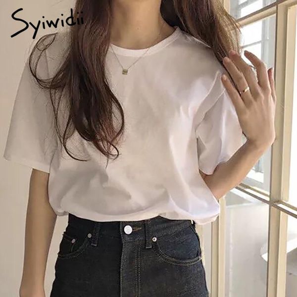 syiwidii minimalist style t-shirts women short sleeve o-neck white clothes 2021 summer cotton korean fashion casual shirts women's t-s
syiwidii minimalist style t-shirts women short sleeve o-neck white clothes 2021 summer cotton korean fashion casual shirts women's t-s
